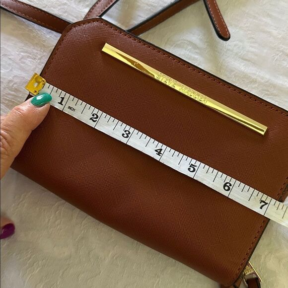 Steve Madden Brown Bkarlee Crossbody Bag Wallet - Picture 9 of 13